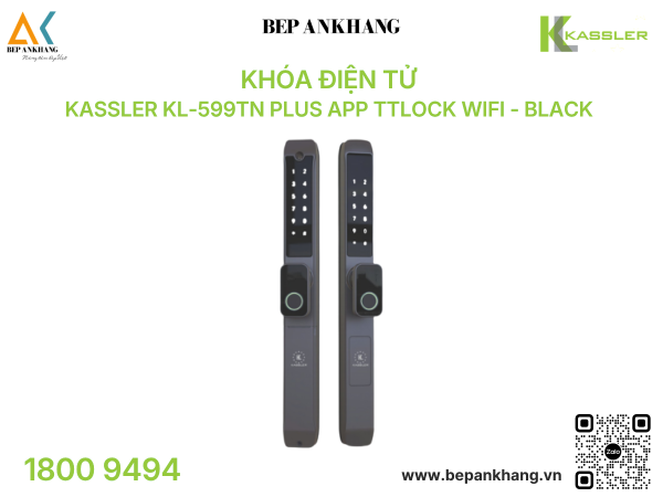 Khóa điện tử Kassler KL-599TN Plus App TTlock Wifi - Black 